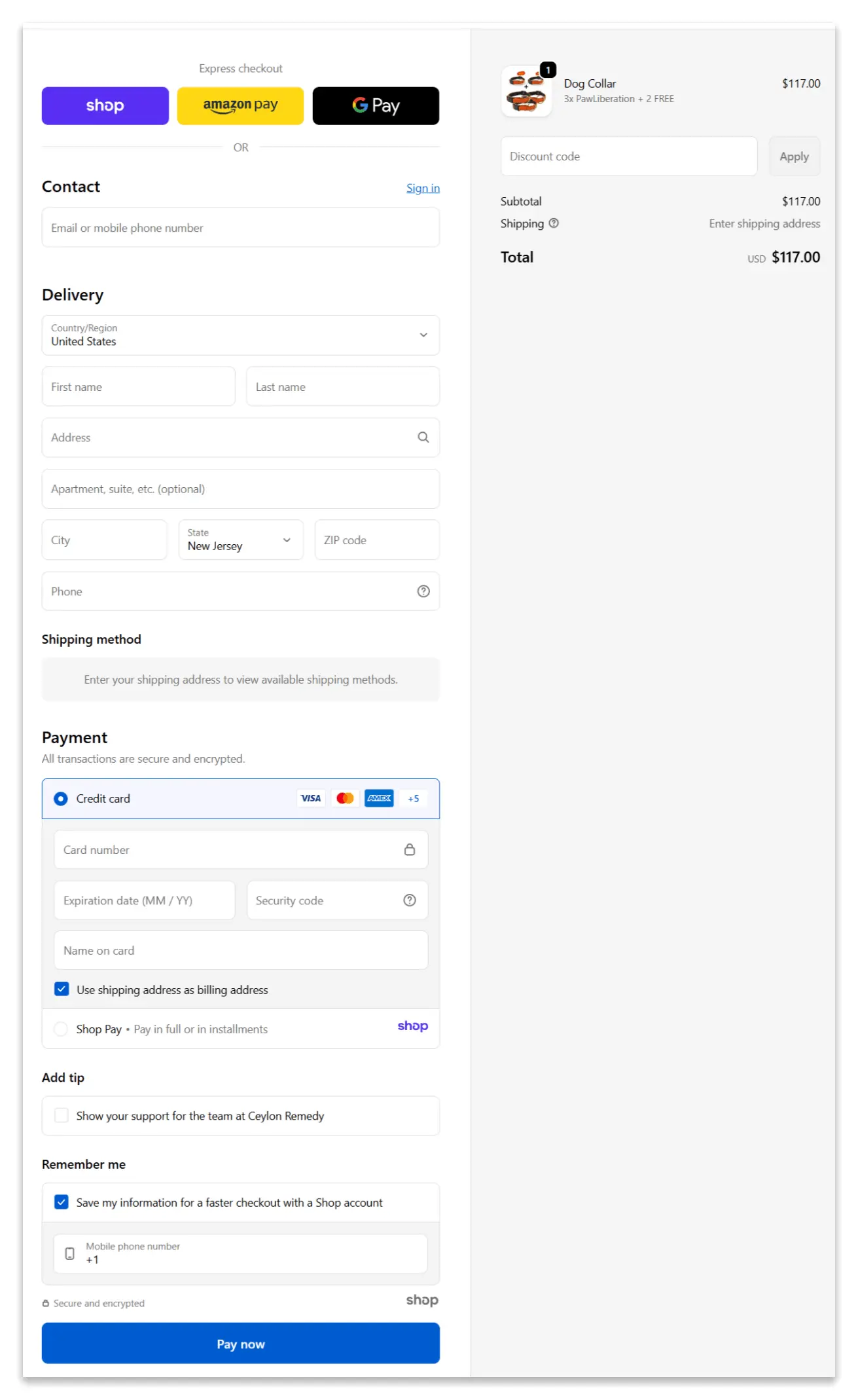 PawLiberation  Secure Checkout Page